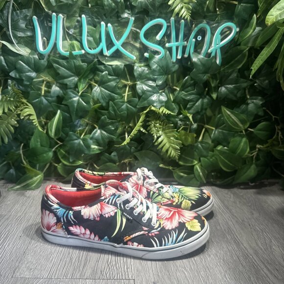 Vans Shoes - Vans Women's Hawaiian Tropical Floral Hibiscus Shoe Sneaker Size 7.5